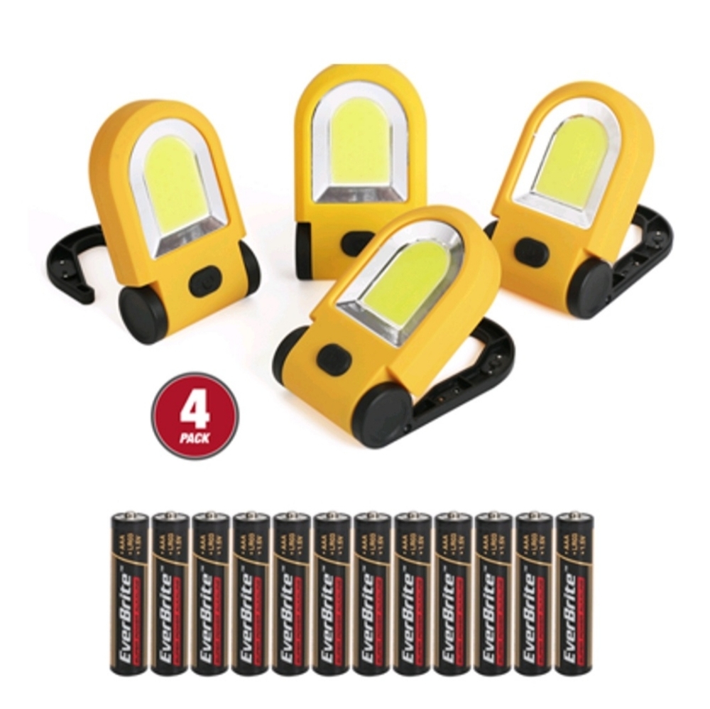 4 Pack Pocket Work Lights w/ Batteries - Picture 2 of 5